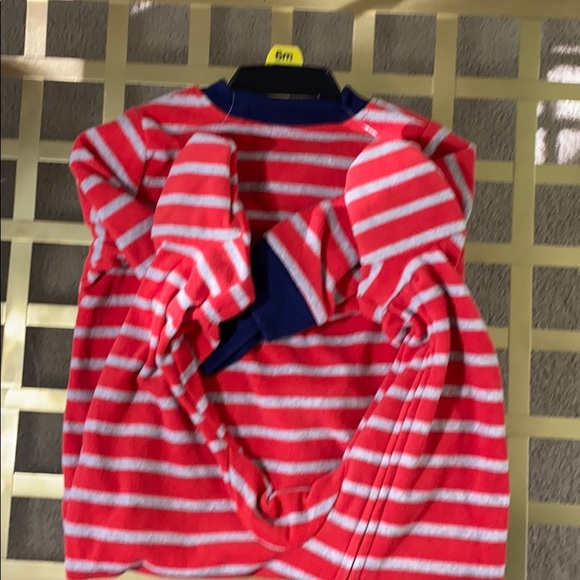 Carter’s Striped Fleece Rocket Footed Pajamas - Picture 4 of 5